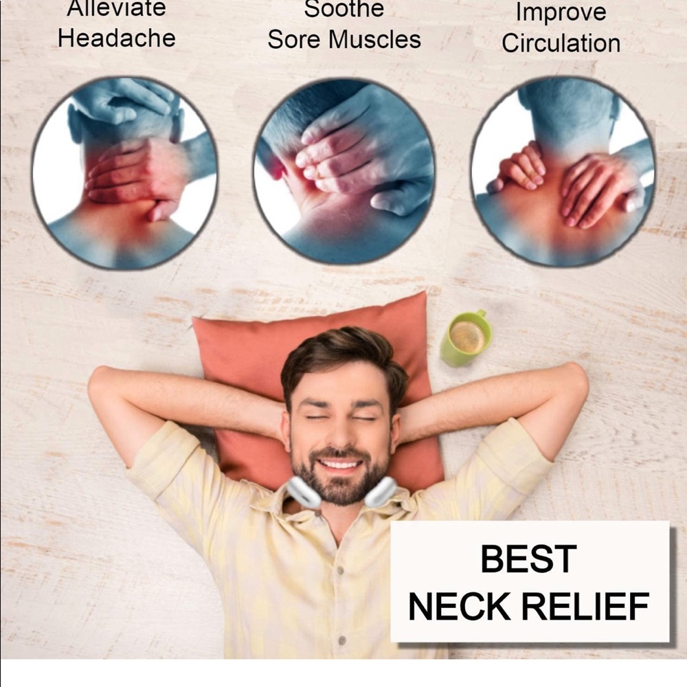 Intelligent Neck Massager with heat, cordless - Picture 4 of 6